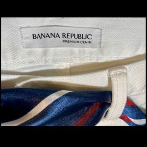 Banana Republic Premium Denim White Jeans